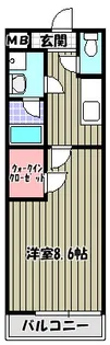 ハイブリッジ【1階】の間取り