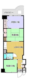 ロワジール伊豆一碧弐番館【4階】の間取り