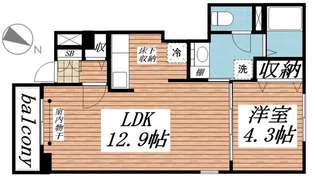 ブルーン【1階】の間取り