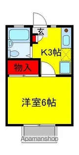 アブニールハイツ石東【1階】の間取り