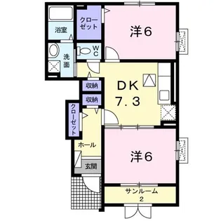 サン・ハ ベスト【1階】の間取り