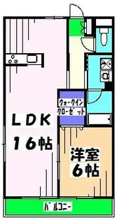 クオリティハイツ南三咲【2階】の間取り
