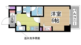 エスティライフ三宮東【8階】の間取り