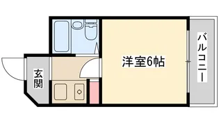 パシフィック北野【6階】の間取り
