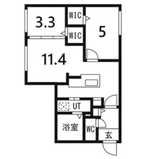 RITZ GRANDE 八軒【3階】の間取り