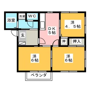 サニーホームズ【1階】の間取り