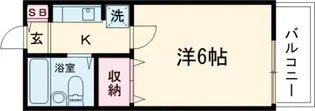 コーポムラサキ【1階】の間取り