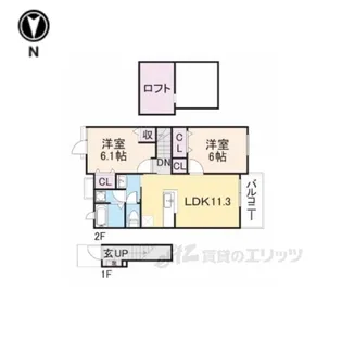 コッティ1【1階】の間取り