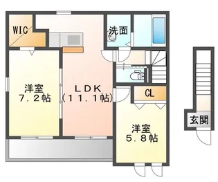 ネオ・クレメント【2階】の間取り