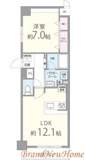 ディアコート新発田【5階】の間取り