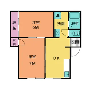 クエストワルツ香貫 A【2階】の間取り