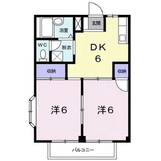 シティハイツ今之浦C【2階】の間取り