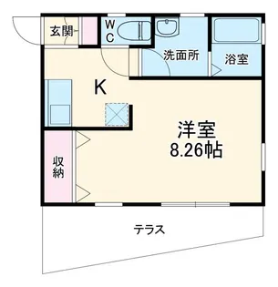 ラフォーレゆめが丘 B棟【1階】の間取り