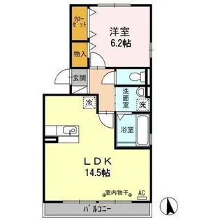 オッツ石原坂【2階】の間取り