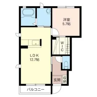 エールスト ヴィラG【1階】の間取り