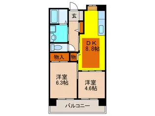 OPH北千里駅前4号棟【10階】の間取り