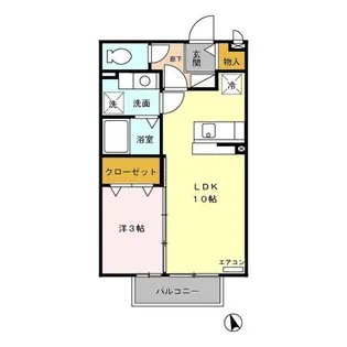 ミューズ21 A【2階】の間取り
