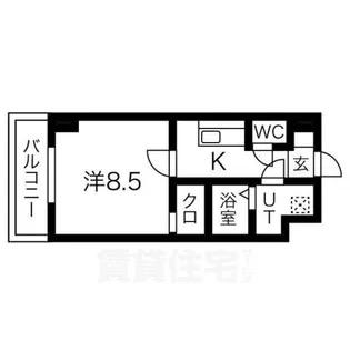 ビエラコート岸部中【4階】の間取り