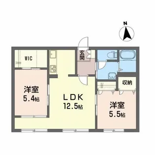 クラヴィエントIII【2階】の間取り