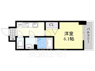 プレデコート天王寺EAST【9階】の間取り