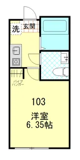 コムフィ杉田【1階】の間取り