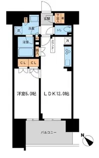 BLESS宮崎台【12階】の間取り