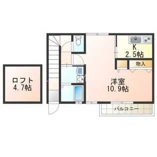 リブフラット塩屋【2階】の間取り