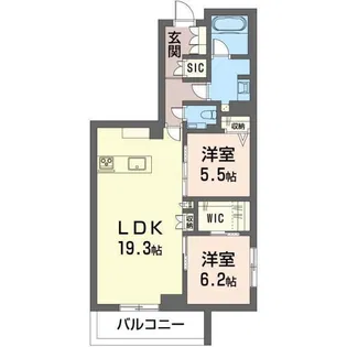 ルクセント【4階】の間取り