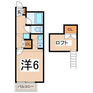 ジョイフル上石田【2階】の間取り