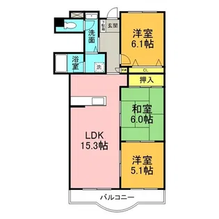 サンコート有松【2階】の間取り