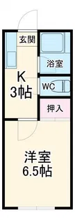 コーポユタカ【1階】の間取り