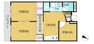 南浦和レジデンス【1階】の間取り