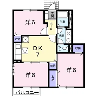 リンム緑【1階】の間取り