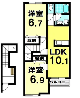 クレストール・U【2階】の間取り
