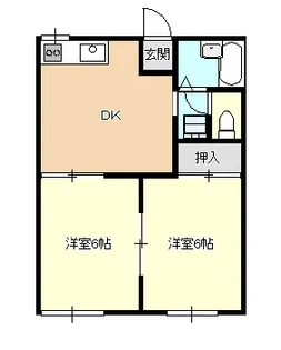フォーブル片山【1階】の間取り