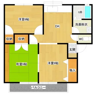 メゾニティふじおかB棟【2階】の間取り