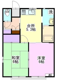 コーポ匠 203【2階】の間取り