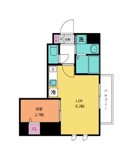 ヴェール広瀬町【2階】の間取り