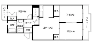 サンハイムヒル【4階】の間取り