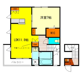 La Maison du Vert(メゾンデュヴェール)【2階】の間取り