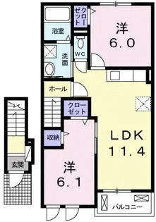 ストーク A【2階】の間取り