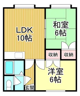 コーポ鷹【2階】の間取り