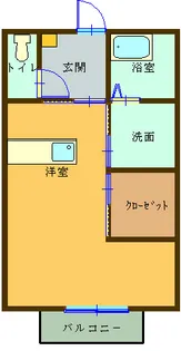 サンライズ健美【2階】の間取り