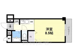グランコートB棟【6階】の間取り
