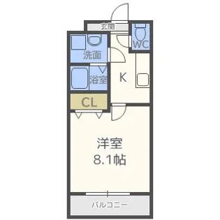 フジパレス浜寺サウスIII番館【1階】の間取り