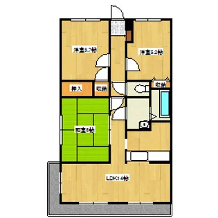 シーサイド操明【2階】の間取り