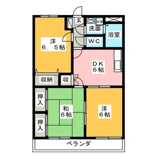 サンライズマンション【2階】の間取り
