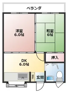 コーポ識名【3階】の間取り