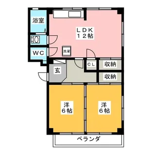 グランシエル西岐阜【3階】の間取り