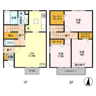 長野県松本市井川城3【一戸建】の間取り